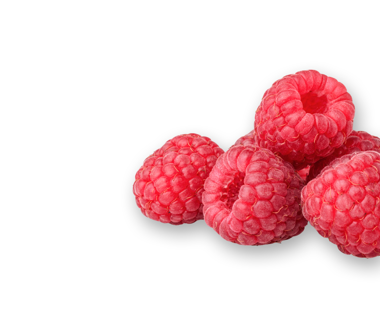 Raspberries right